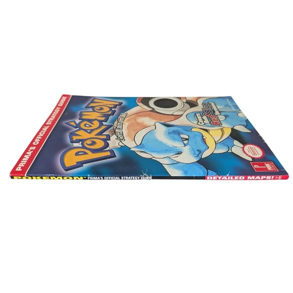 Pokemon Primas Official Strategy Guide Book Blue Cover 1999 Gameboy Blastoise